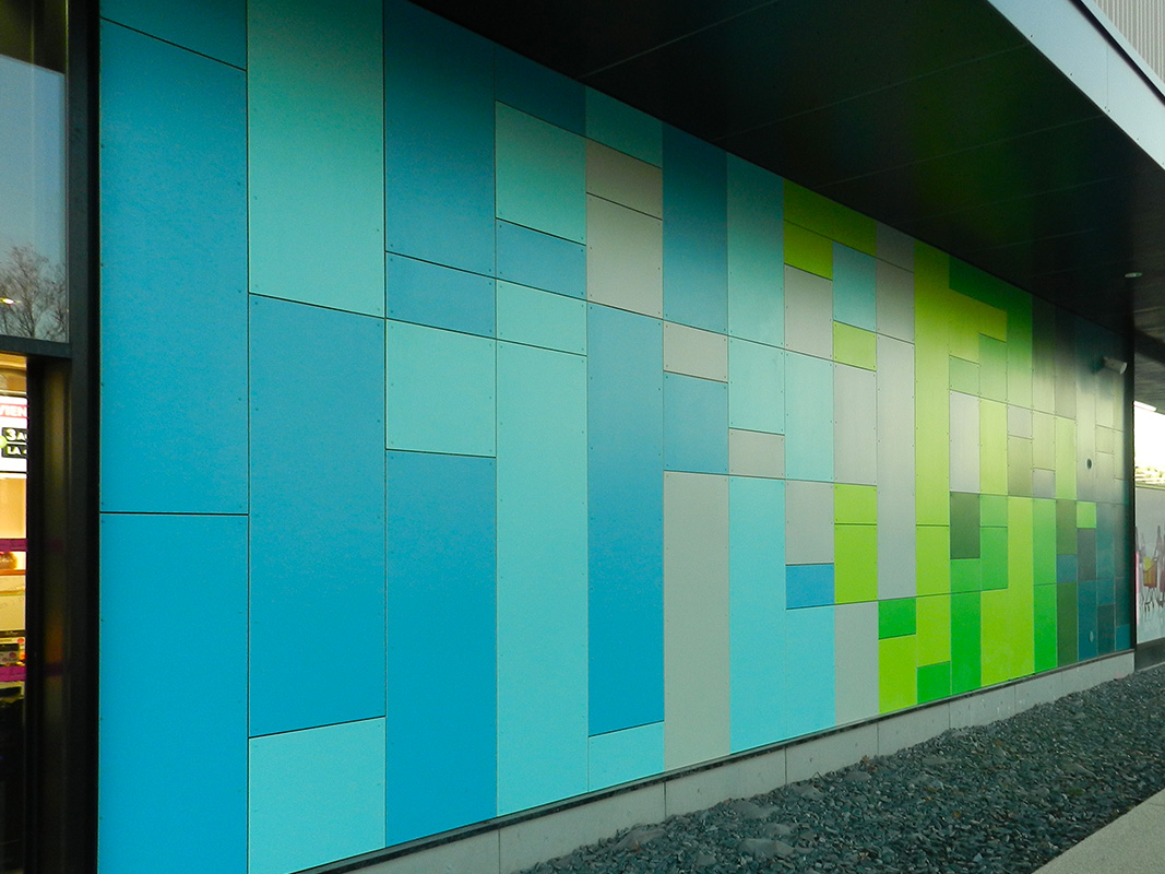Photo façade - composite - steni colour - Babou Quétigny - Sleico - Vetisol