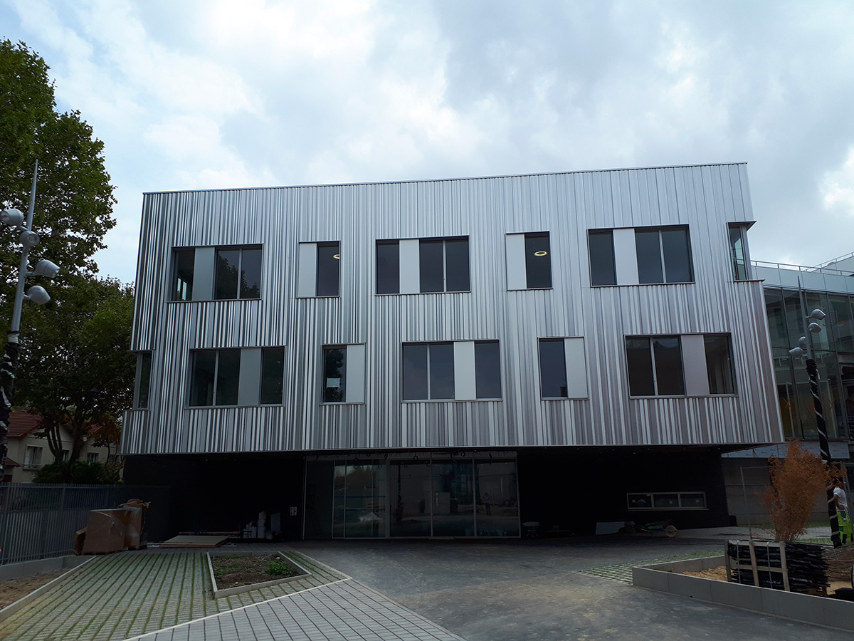 Photo façade - métal - Planal clin - Maison de recherche - Vetisol